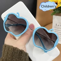 2022 new cartoon apple childrens sunglasses fashion boys girls holiday party decoration sun glasses classic retro glasses