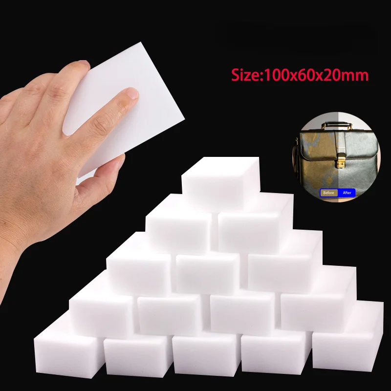 

50Pcs Magic Sponge Eraser Melamine Sponge Cleaner Kitchen Cleaning Sponge for Dish Wash Bathroom Cleaning Tools 100*60*20MM