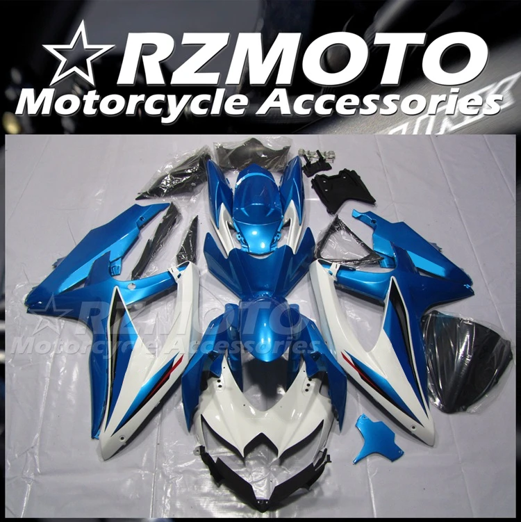 

New ABS Fairings Kit Fit For Suzuki GSX-R 600 750 K8 08 09 10 2008 2009 2010 Bodywork Set Custom Blue White