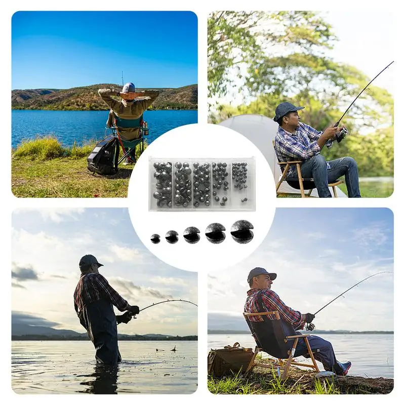 Рыболовные грузила регулируемые для ловли окуня 110 шт. 5 размеров