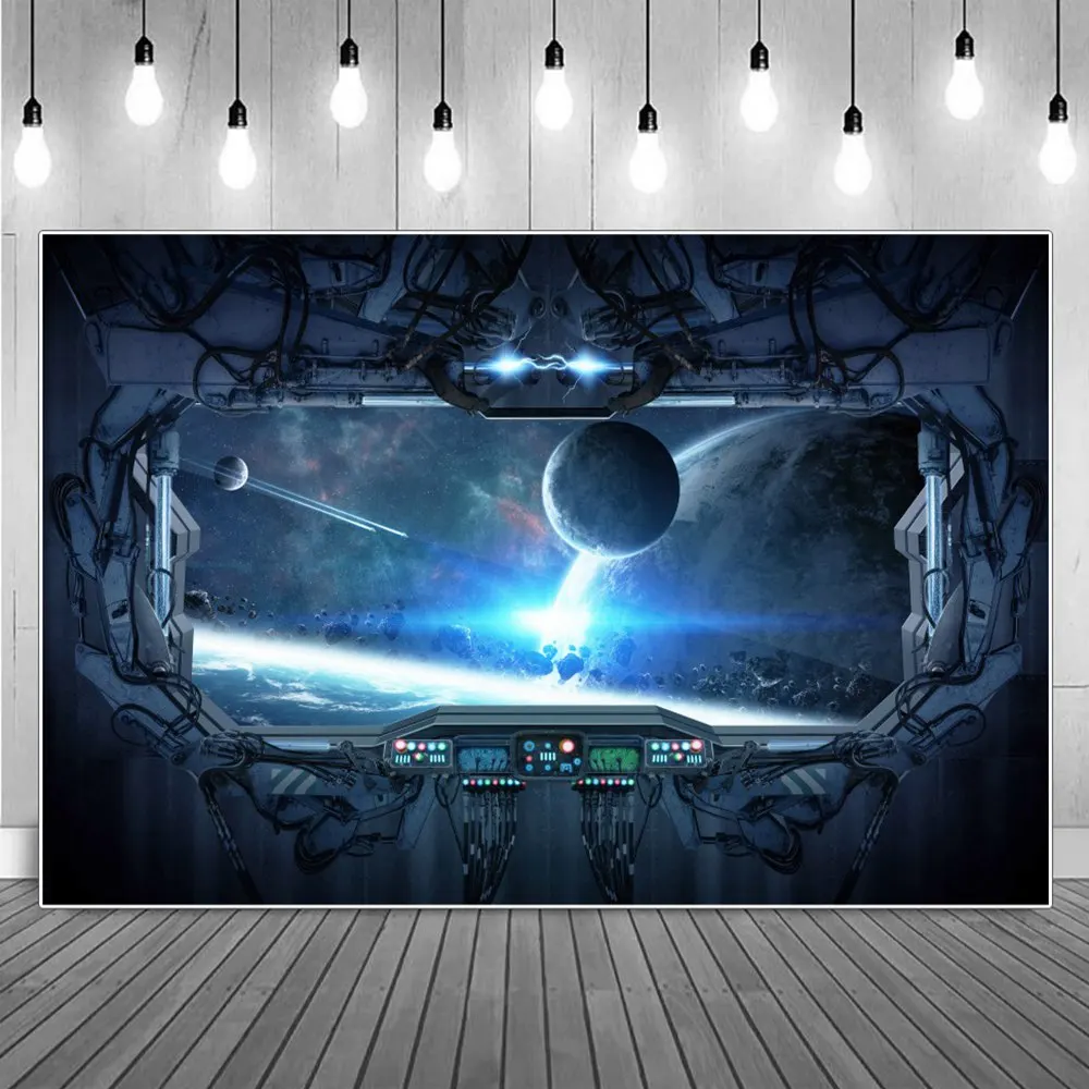 

Фон для фотографий Космос капсулы космический корабль планеты Вселенной космический корабль мальчиков день рождения фоны фотографический...