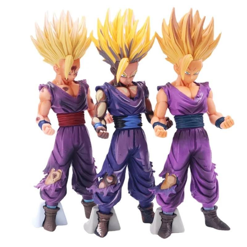 

Anime Dragon Ball z Action Figure SuperSayajin MSP Gohan Comic Color War Damaged Version Primary Color fans toys gift ornaments