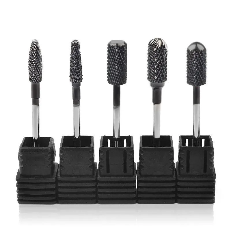 

Cross Border Nail Enhancement Tools Electroplating Alloy Black Tungsten Steel Grinding Head Nail Polishing Machine Grinding Head