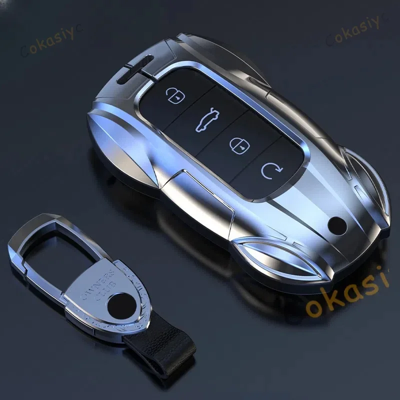 Для Chery Omoda DASHING X-1 C5 5 fx 7 8 pro plus 2022 2023 брелок из цинкового сплава кожаный