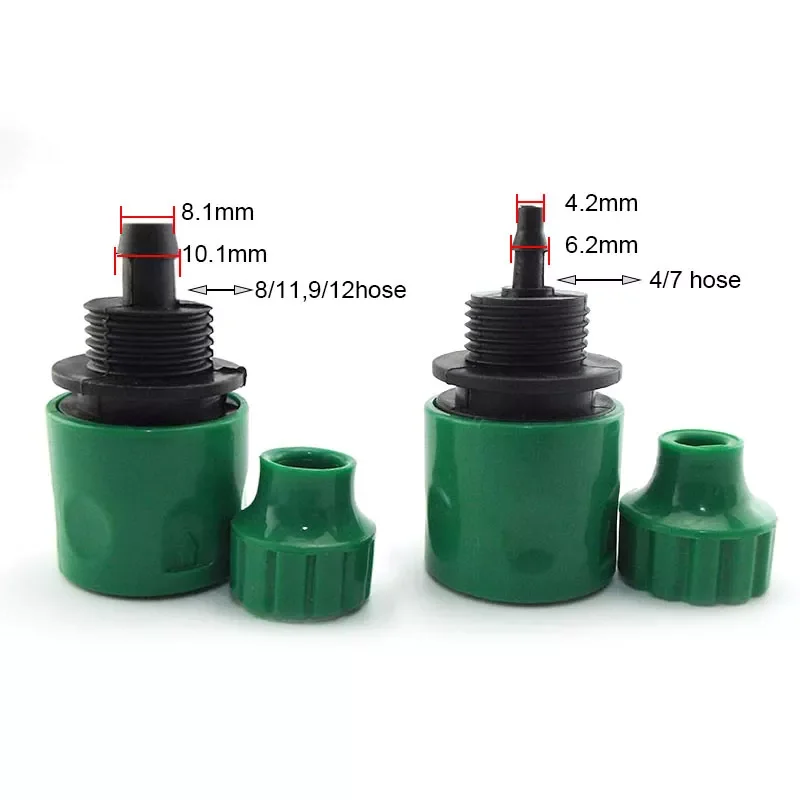 

4/7mm 8/11mm Hose Barbed 4/7 Hose Quick Connectors Garden Water Tap Irrigation Drip Irrigation Quick Coupling Gardening Tools