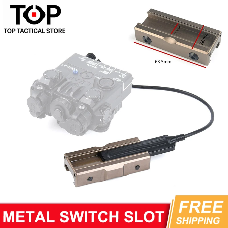 

Airsoft Tacitcal Metal Switch Slot for Pressure Switch Fit Picatinny M-lok Mlok Keymod Rail Hunting Weapon Mount Accessoires