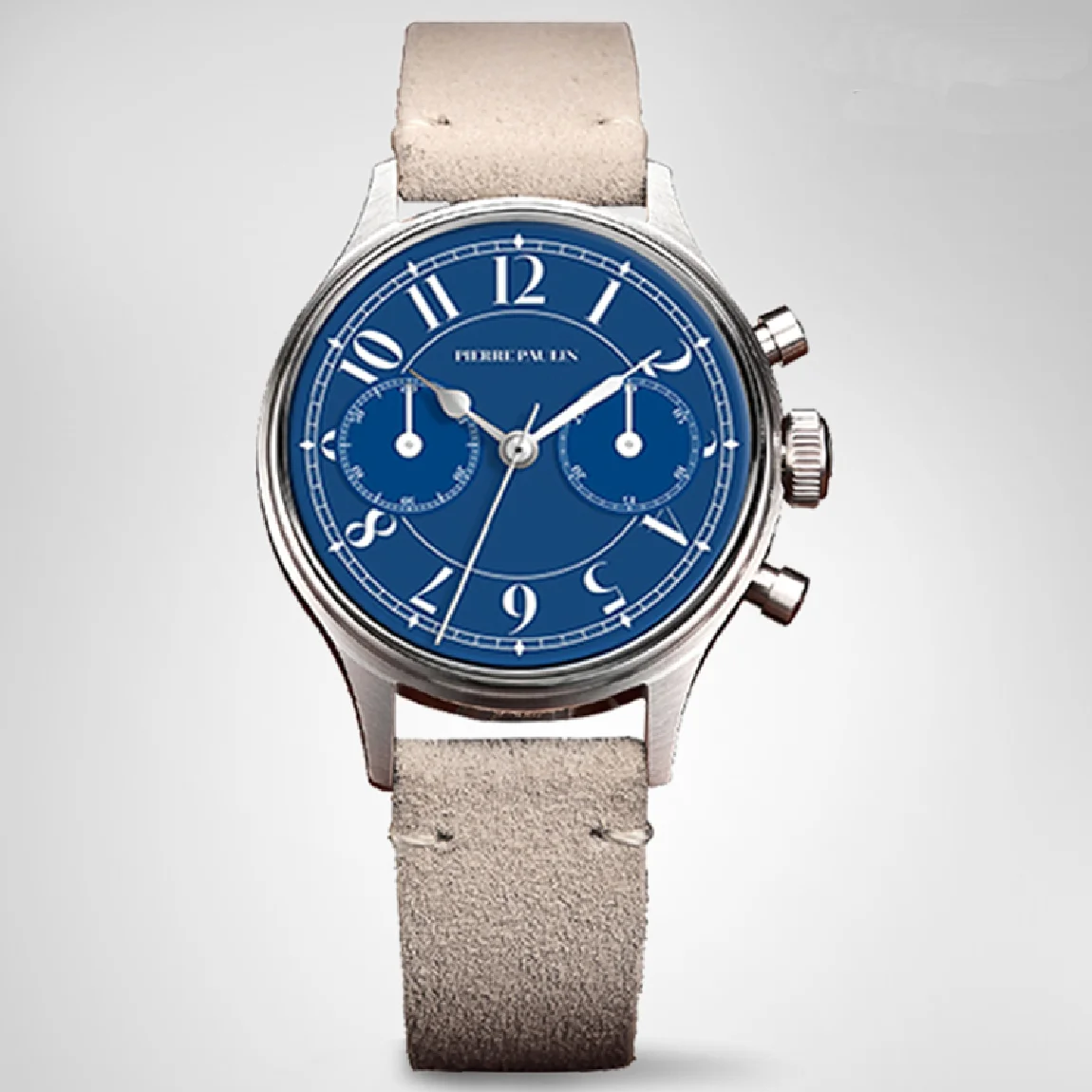 

38mm Enamel Red Seagull ST19 Manual Mechanical Chronograph German Style Retro Complicated Men's Handwind Watch Relogio Masculino