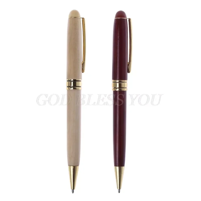 

Twist Wood Ballpoint Pen School Student Stationary Office Writing Tool Drop Shipping
