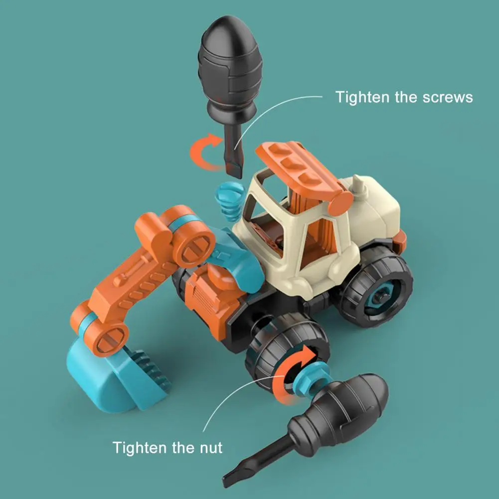 

Engineering Truck Toy Fine Workmanship Durable Ideals Gifts Detachable Assembly Truck Kit