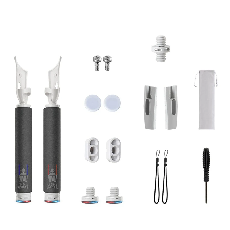 

VR Controllers Long Stick Handle Dual For Oculus Quest 2 Tennis Games Golf Grip Playing Beat Saber Games Accessories