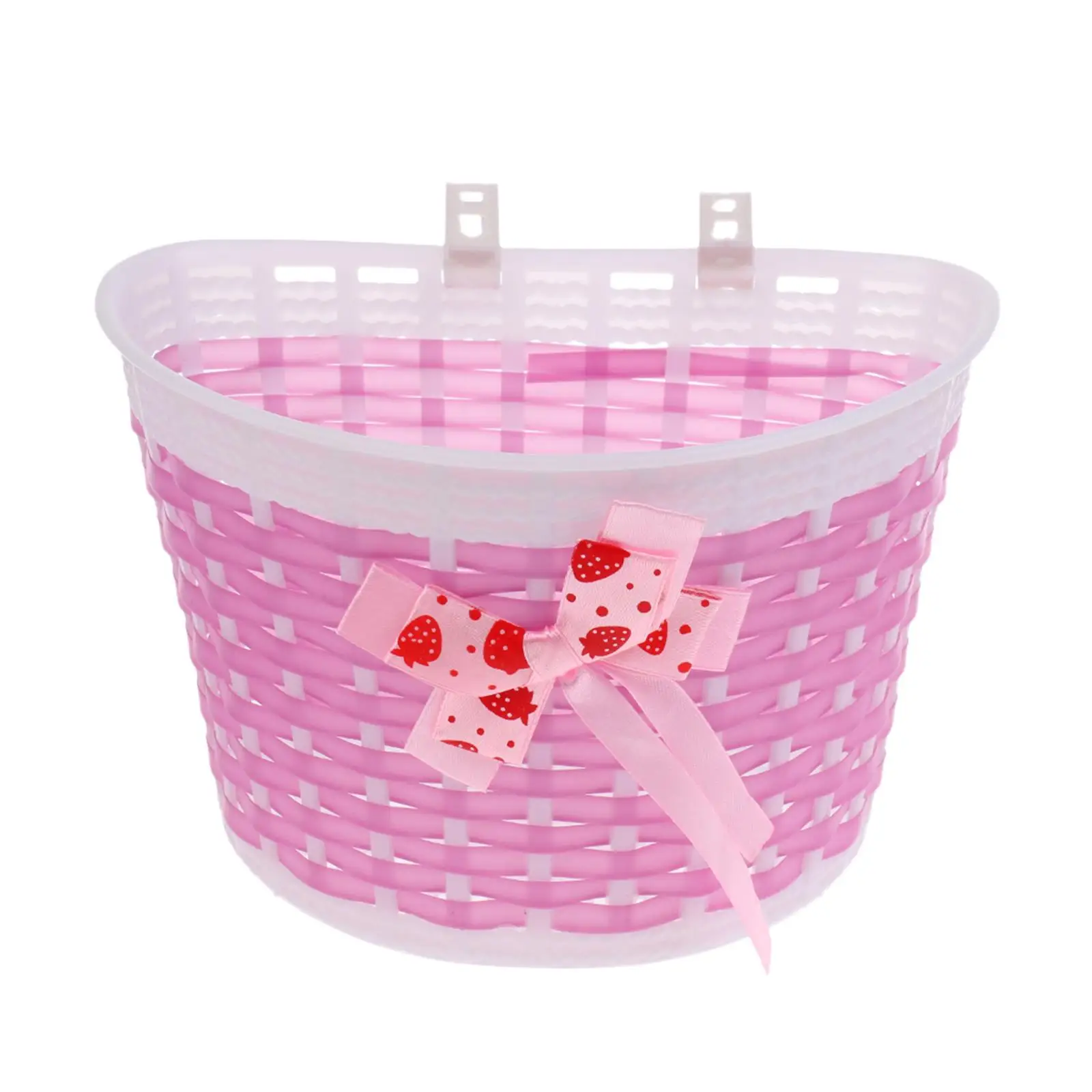 Kids Girls Bike Pannier Bowknot Front Basket Detachable