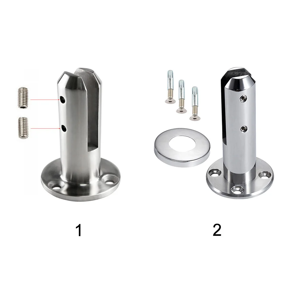 

10 шт. ограждения для бассейна из нержавеющей стали домашняя балюстрада для балкона ванной комнаты напольная стойка стеклянный зажим лестни...