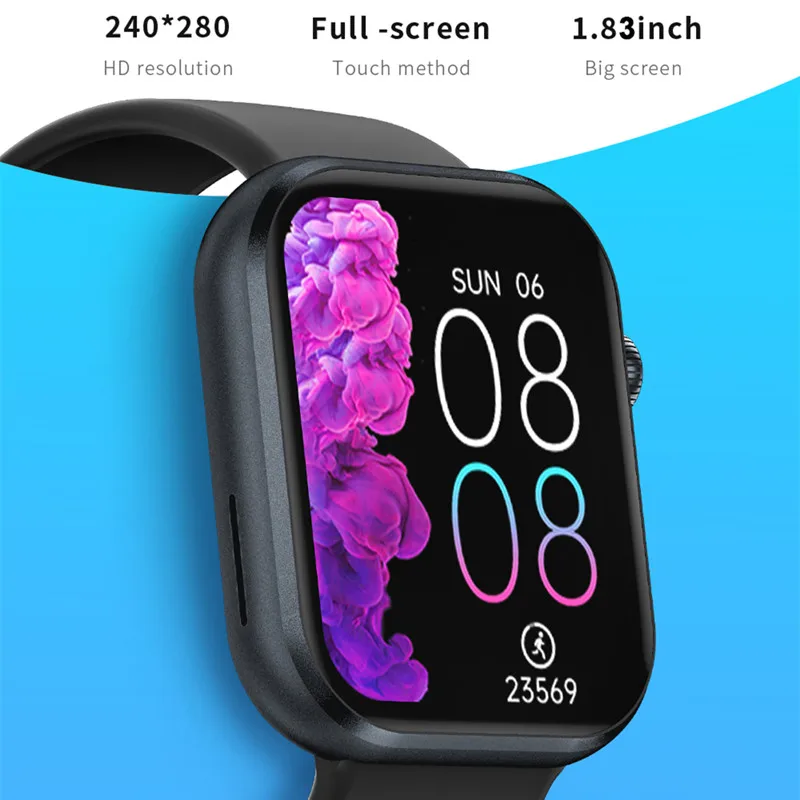 Smart Watch G20 1.83 Inch Big Screen BT Call Heart Rate Monitor Sport Fitness Tracker Men Women Smartwatch