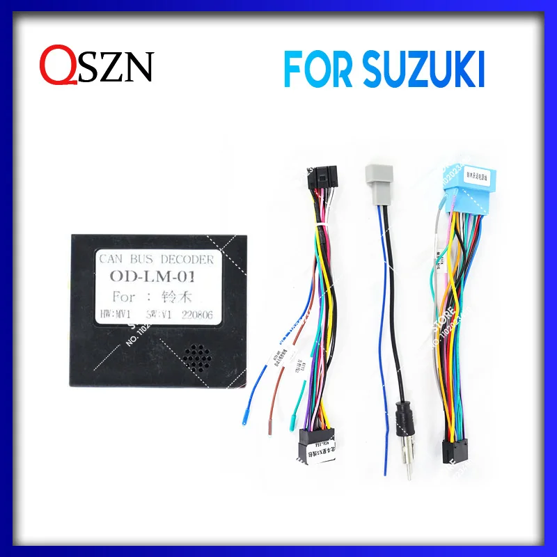 

QSZN для Suzuki SWIFT/Grand/Vitara/Baleno/S CROSS/VITARA Android автомобильный радиоприемник Canbus декодер жгут проводов адаптер кабель питания