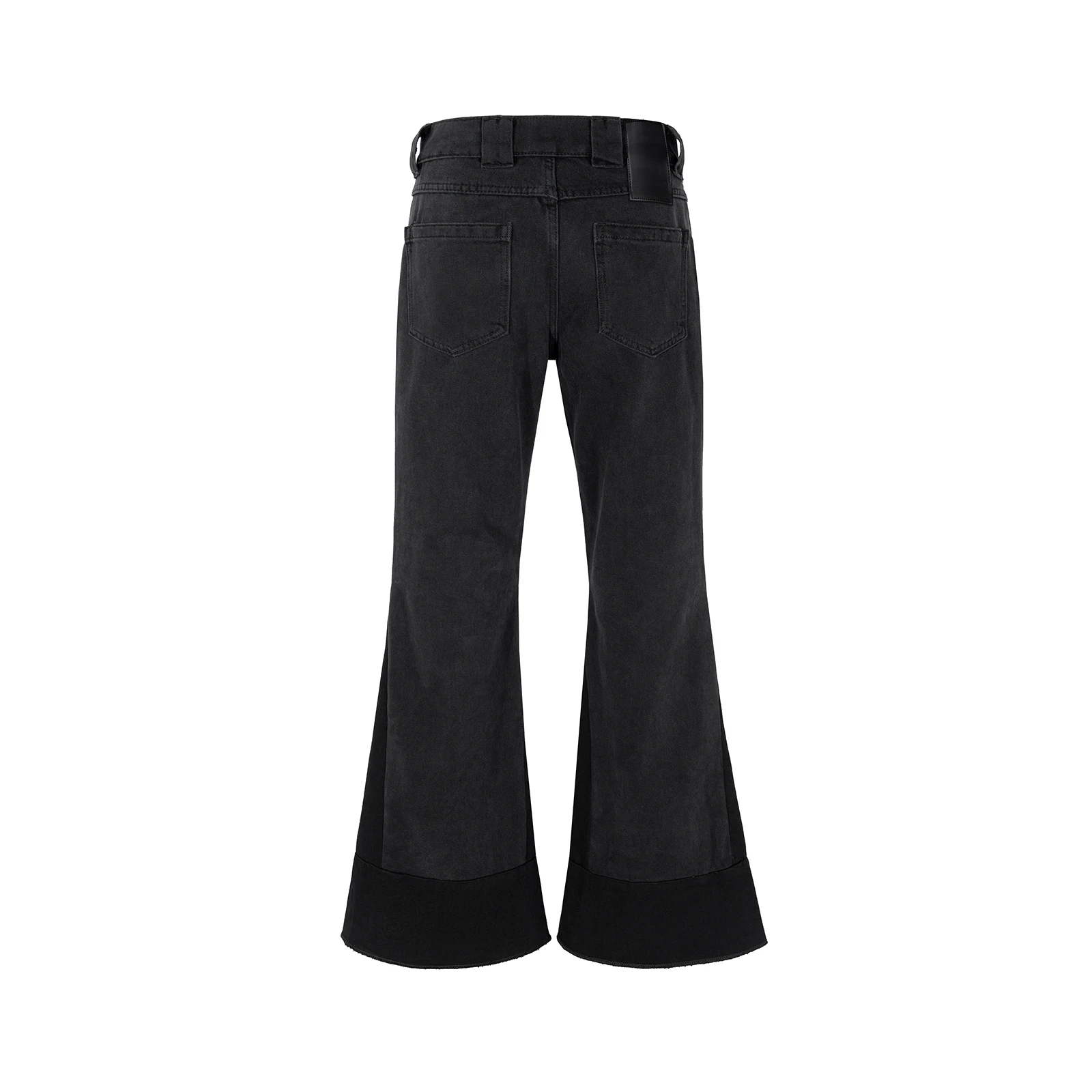 Джинсы-багги расклешенные в стиле пэчворк для мужчин и женщин винтажные прямые