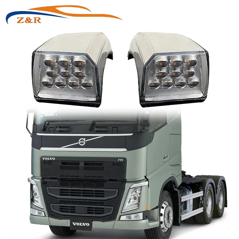 

1 pair 24V Led Side Marker Lamp for Volvo FH16 truck corner lamp E APPROVE 82151205 82151157