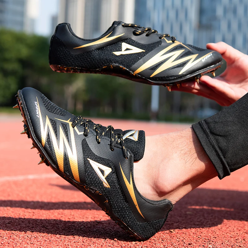 Track and Field Shoes Professional Men Women Running Training Shoes Spikes Student Competition Sprint Sneakers