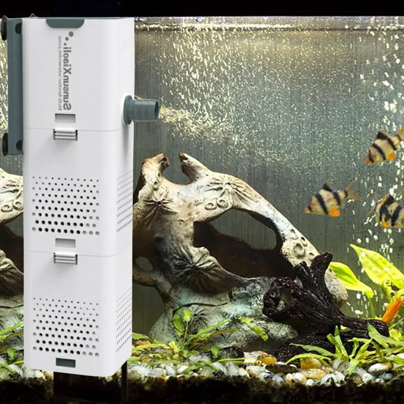 Кислородный воздушный фильтр для аквариума аквариумный насос 4 в 1 водяной Powerhead |
