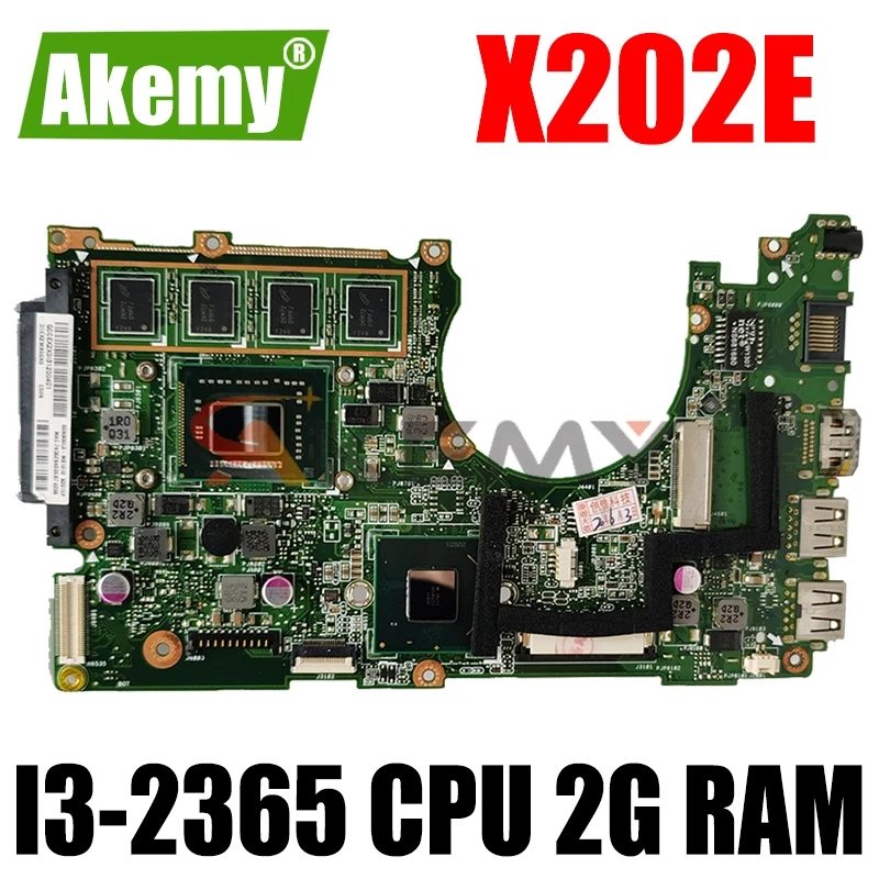 

X202E Laptop motherboard For Asus X202E X202EV X202EP X201E S200E X201EP Test original mainboard 2G RAM I3-2365 CPU