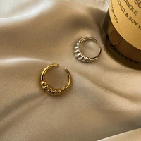 croissant shape finger rings women silver gold ring aestethic accessories wholesale vintage jewelry gift female jewellery