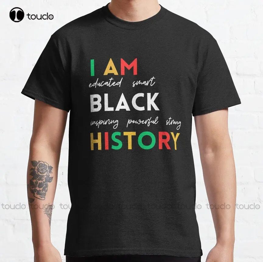 

Black History Month Afro Melanin Black Women Afro American Classic T-Shirt Custom Aldult Teen Unisex Digital Printing Tee Shirts