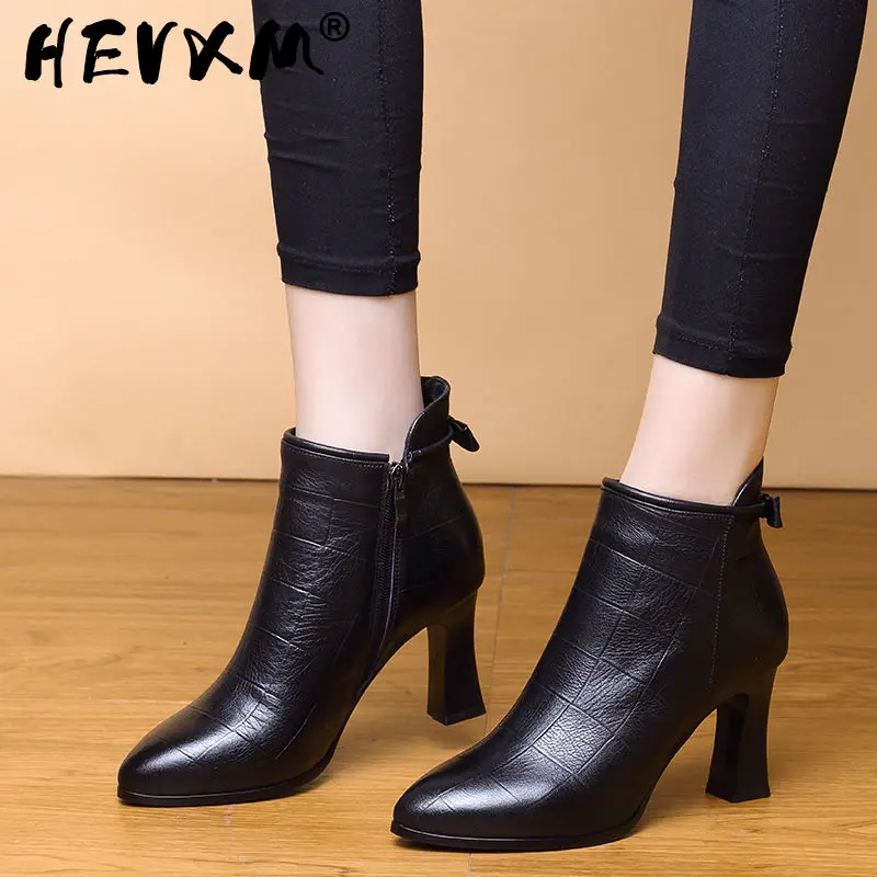 

Женские ботинки на высоком каблуке, осень/зима 2023, новый стиль, британский стиль, массивные ботильоны, модные элегантные женские ботинки 5,5 см