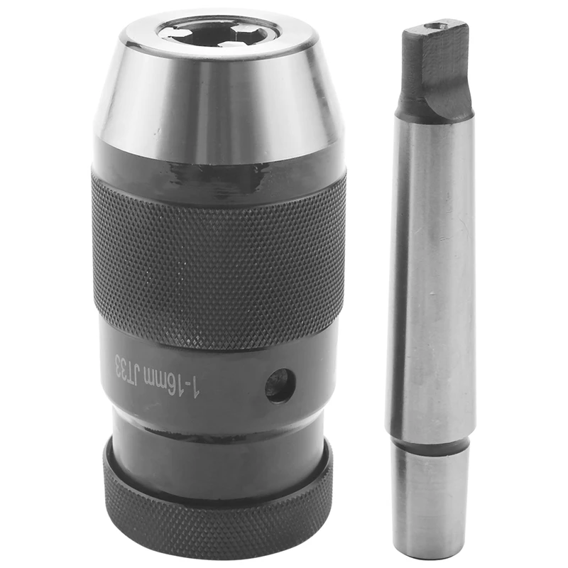 

BMDT-1/32 Inch- 5/8 Inch Super Heavy Duty Drill Press Chuck Keyless JT33 Mount & MT2-JT33 Drill Chuck Arbor, High-Precision