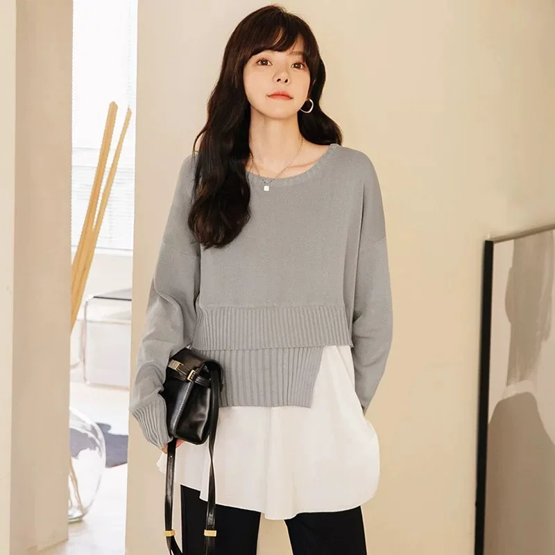 

Spring 2022 latest maternity top solid color maternity wear