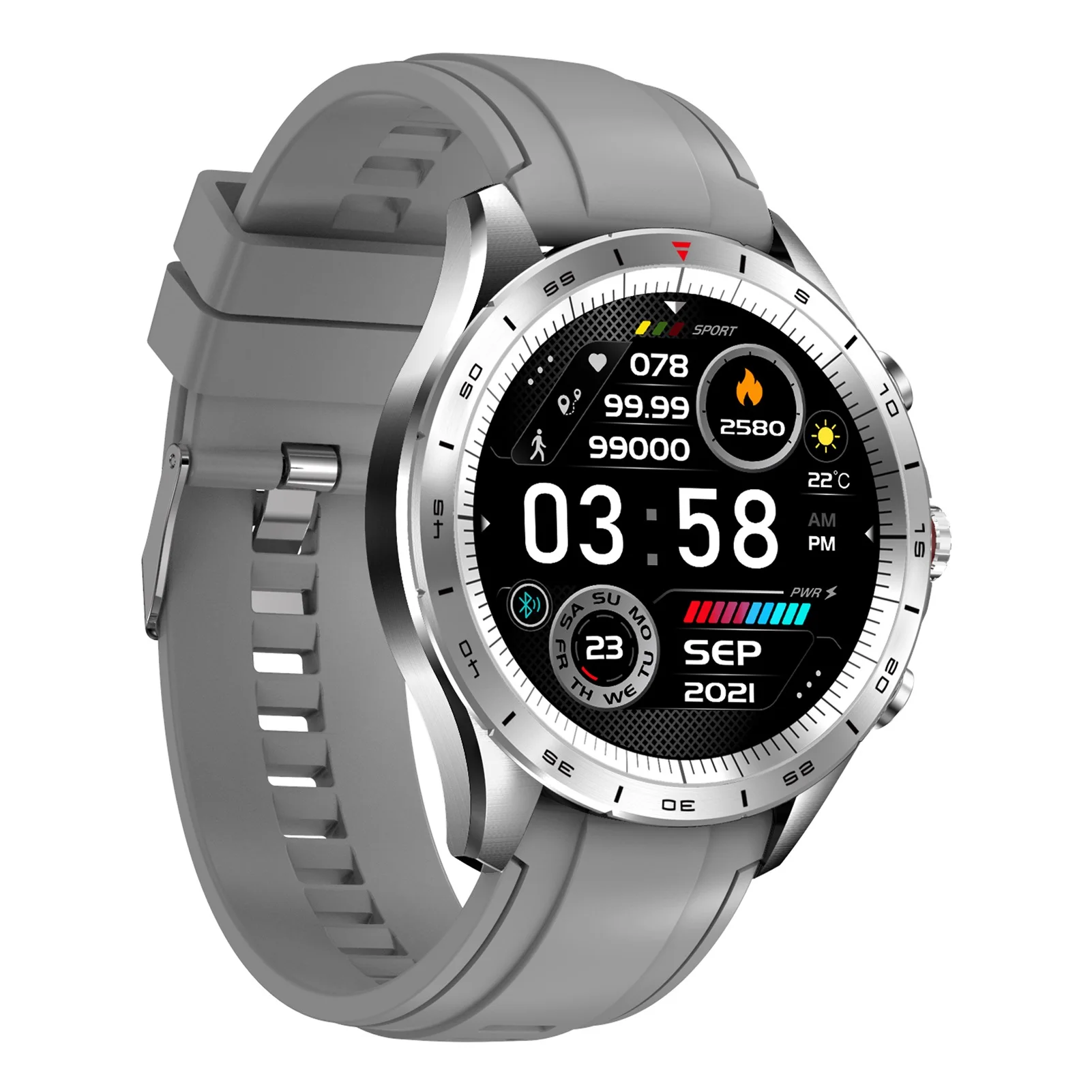 

Sports Smart Watch Pedometer Watch Fitness Tracker For Men Women Pedometer Watch Touchscreen Smartwatch With Rotary Button IP67