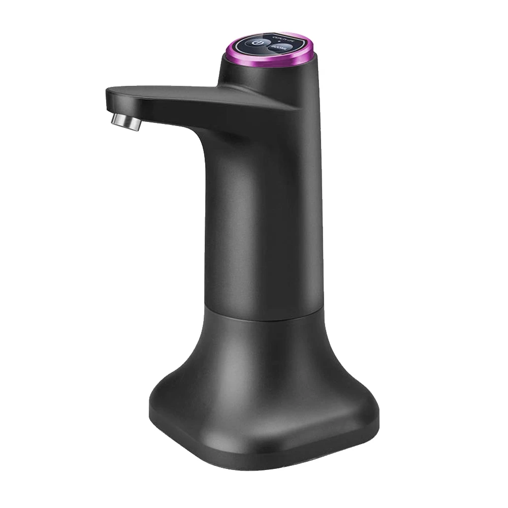 

Electric Water Bottle Pump with Base USB Water Dispenser Portable Automatic Water Pump Bucket Bottle Dispenser - Black