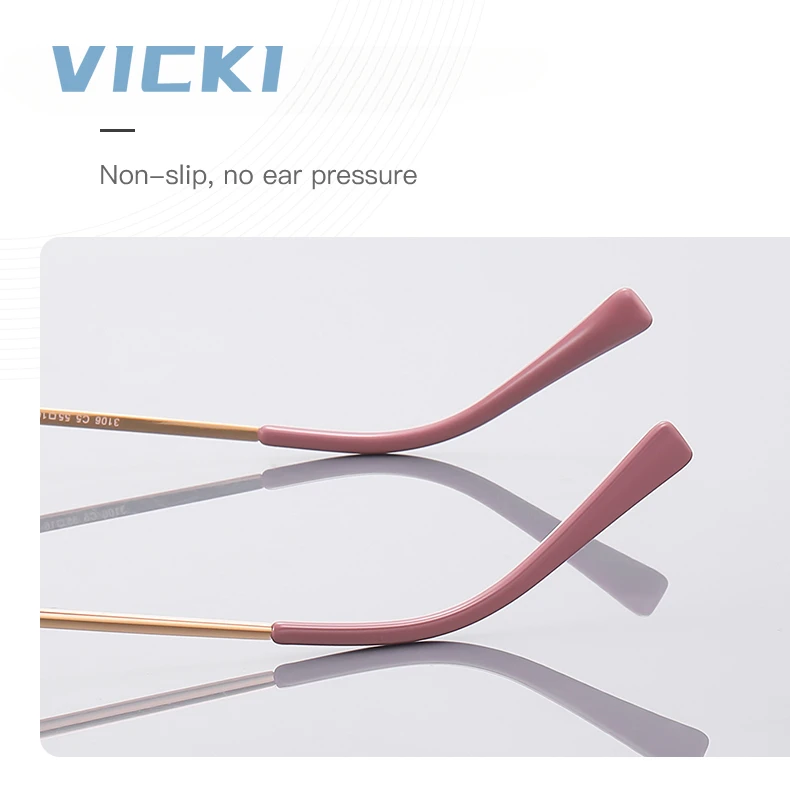 VICKI металлические персонализированные анти-синие фотохромные очки для чтения