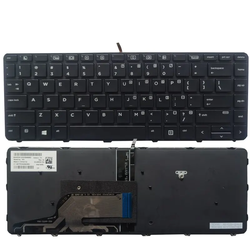 New Backlit US Keyboard For HP Probook 430 G3 440 G3 430 G4 440 G4 640 G2 645 G2 English Black With Backlight enlarge