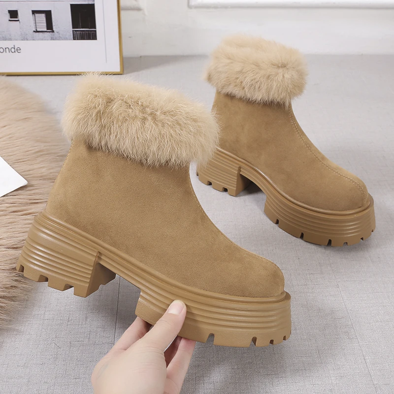 

New Snow Boots Women Winter Shoes Warm Boots Thick Cotton Shoes Women Shoes Platform Shoes Shoes for Women Ankle Boots