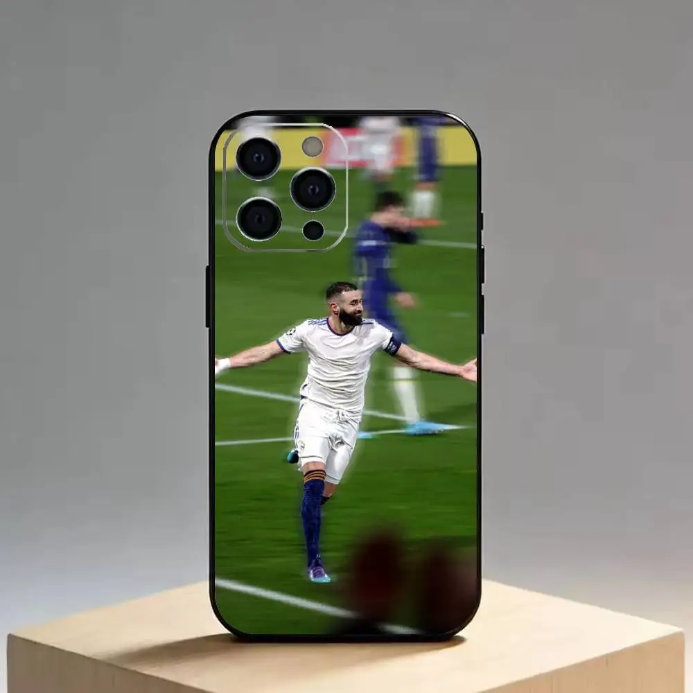 Фото Чехол для телефона K-Karim B-Benzema-Football-Sport, силиконовый, мягкий, для iPhone 17 16 15 14 13 12 11 X XR Plus Pro Max Plus №2