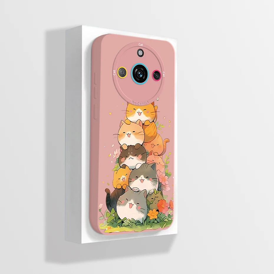 Чехол для Realme 11 Pro Plus 5G новый чехол с рисунком Narzo 60 противоударный прямыми краями