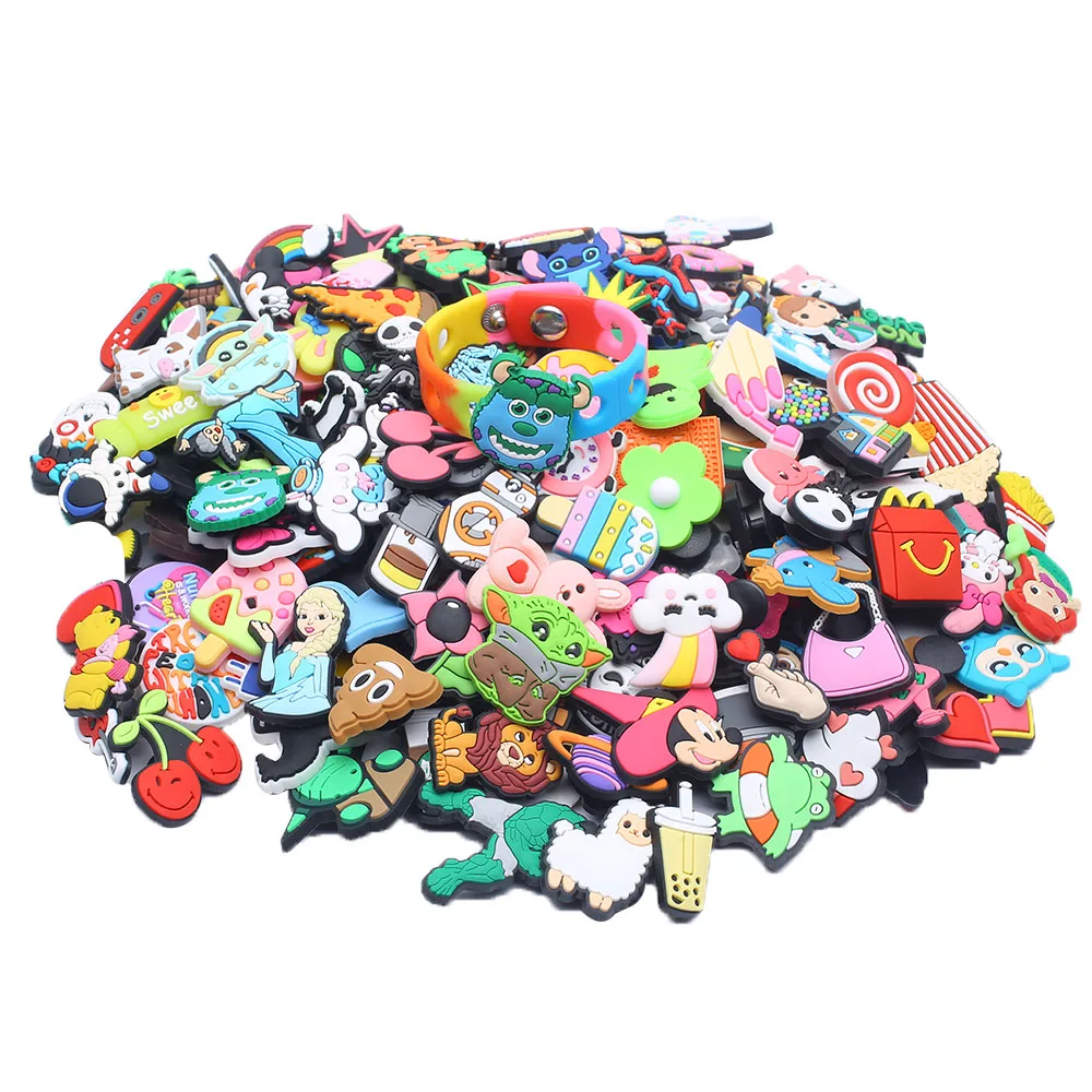 30-200 шт. декоративные пряжки для обуви из ПВХ