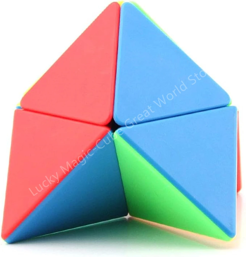 Qiyi 2x2 Куб-пирамида Профессиональный Плавный Поворотный 4-осевой Треугольный