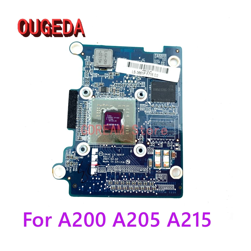 Видеокарта OUGEDA K000049880 K000049660 LS-3661P G72mv GO7300 VGA для ноутбука Toshiba A200 A205 A215 |