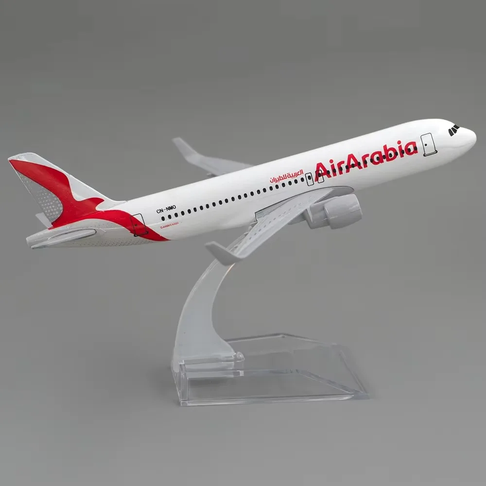 Металлическая копия самолета в масштабе 1:400 320 16 см Air Arabia A320 литая модель Airbus