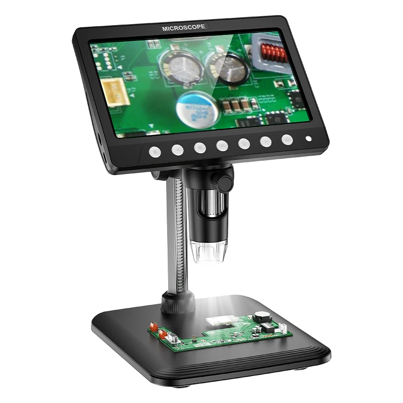 7-дюймовый Цифровой Микроскоп С 1000-кратным Увеличением Светодиодное Освещение