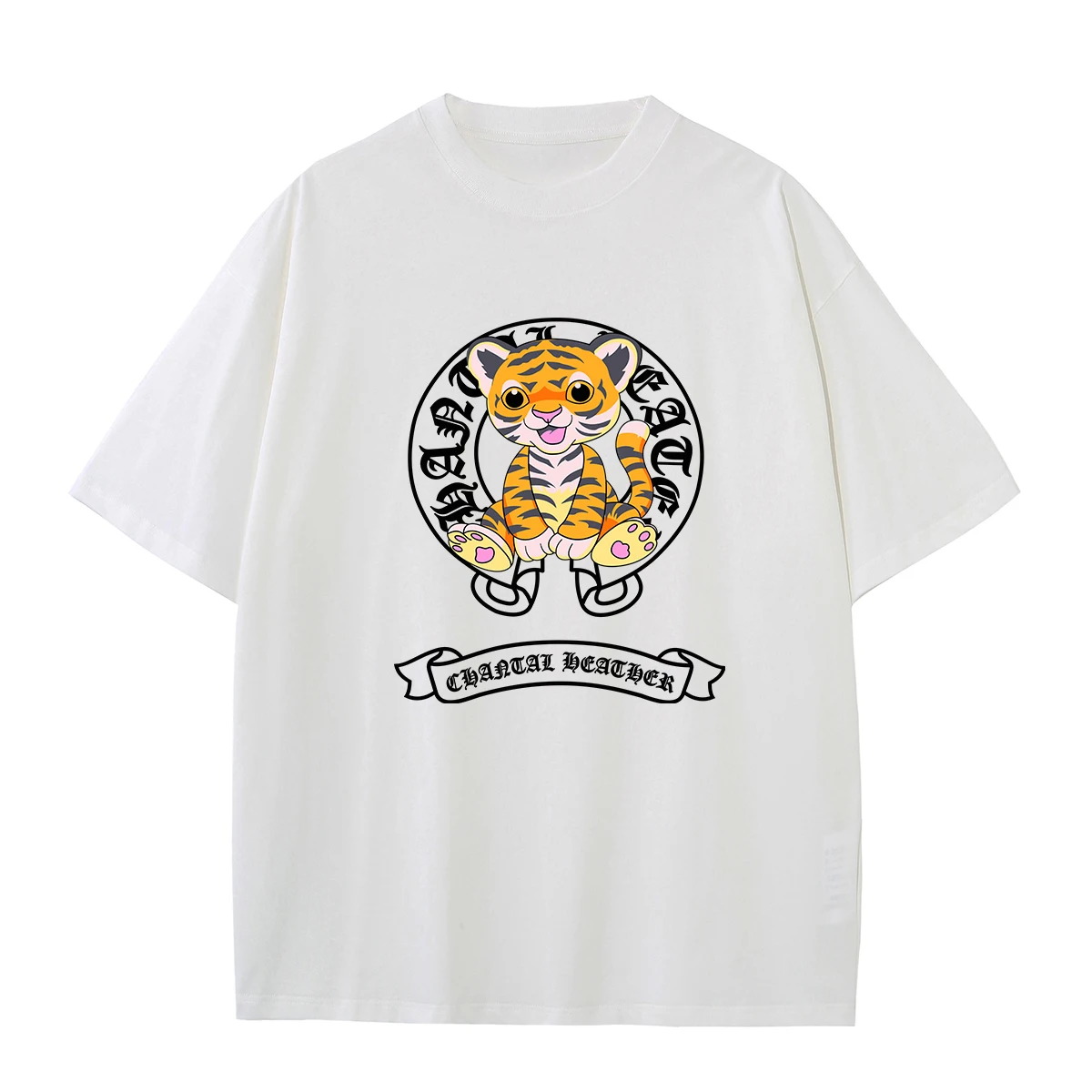 

Luxury Brand Tiger Printed T Shirt for Men 100% Cotton Casual Short Sleeve Unisex Classic T-shirts Women Summer Clothing