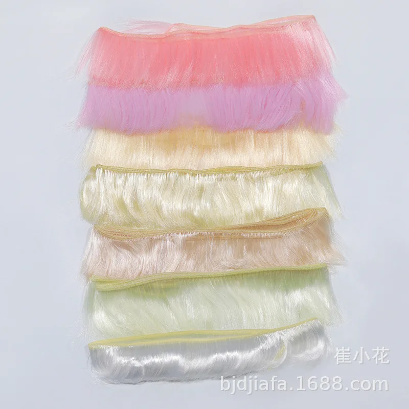 

BJD wigs Hair bang 5cm*100cm Imitation mohair fiber wigs for 1/3 1/4 1/6 BJD SD chole Ye Luoli doll Wigs curl Hair air bang wigs