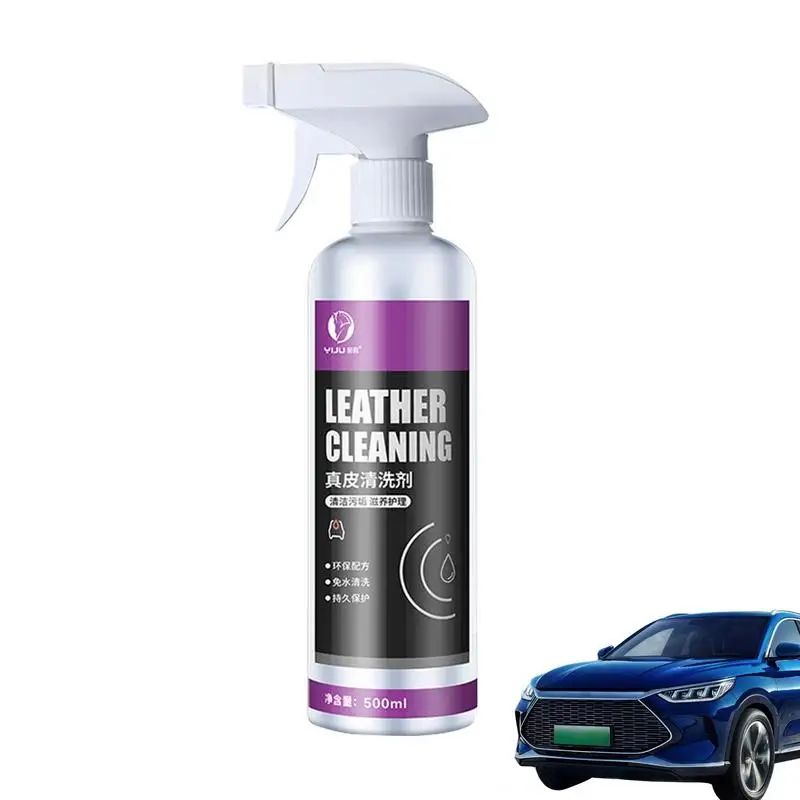 Leather Cleaner For Car Interior Carpet And Leather Cleaning Sprayer For Car Detailing 500ml Car Carpet Cleaner Foam Cleaner Car