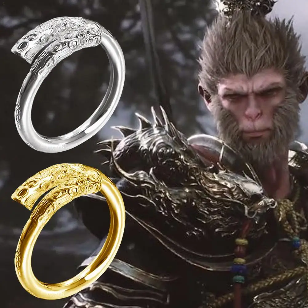 Для черного мифа Wukong кольцо в виде Золотой Подвески регулируемые открытые