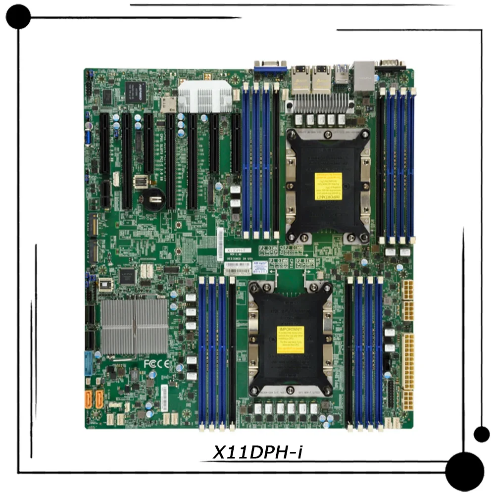 

X11DPH-i For Supermicro Dual-socket Server Motherboard Intel C621 LGA-3647 PCI-E 3.0 DDR4 10 SATA3 100% Tested Fast Ship