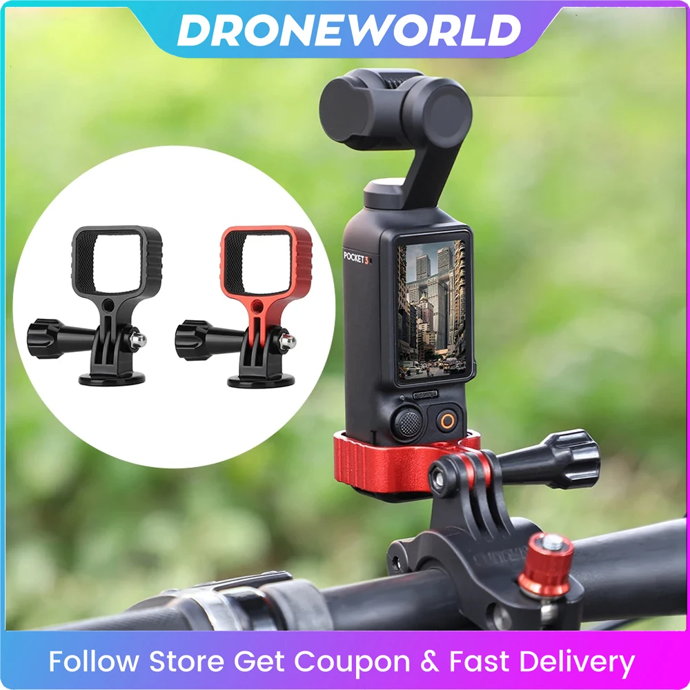 

Sunnylife Metal Adapter For DJI Pocket 3 Expansion Adapter Head Pan Head Camera Fixed Frame Bracket for DJI Pocket 3 Accessories