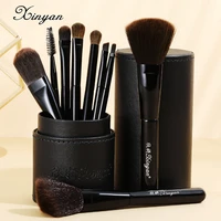 xinyan black makeup brushes set with bucket blush eyeshadow concealer cosmetic makeup powder foundation beauty set %d0%ba%d0%b8%d1%81%d1%82%d0%b8 %d0%bc%d0%b0%d0%ba%d0%b8%d1%8f%d0%b6%d0%b0