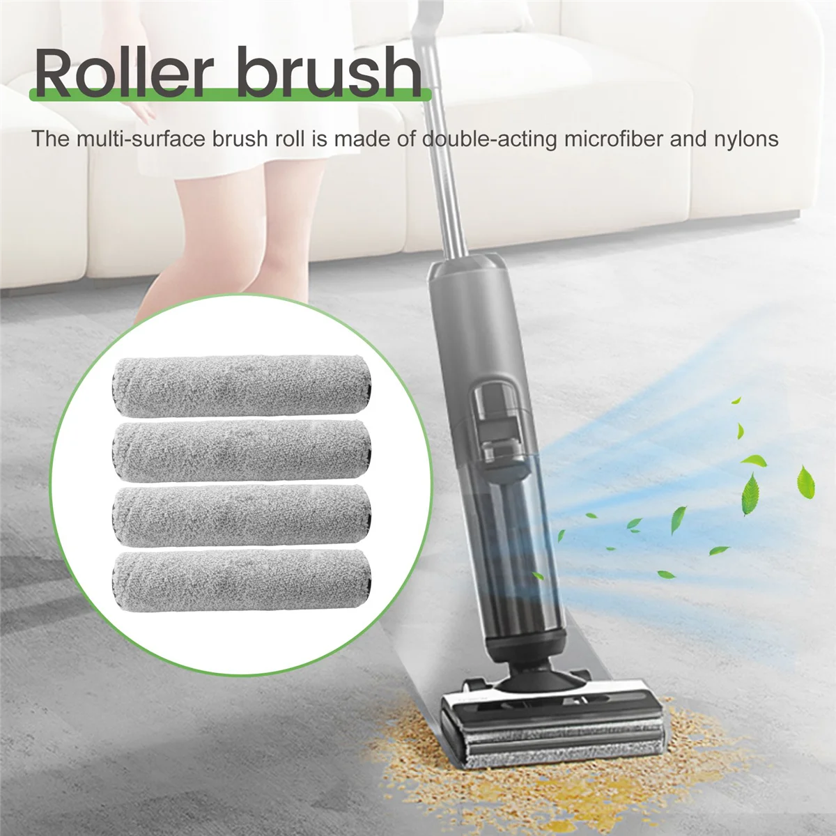 

Replacement Brush Rolls and Vacuum Filters for Tineco IFloor 3 and Floor One S3 Cordless Wet Dry Vacuum Cleaner Parts
