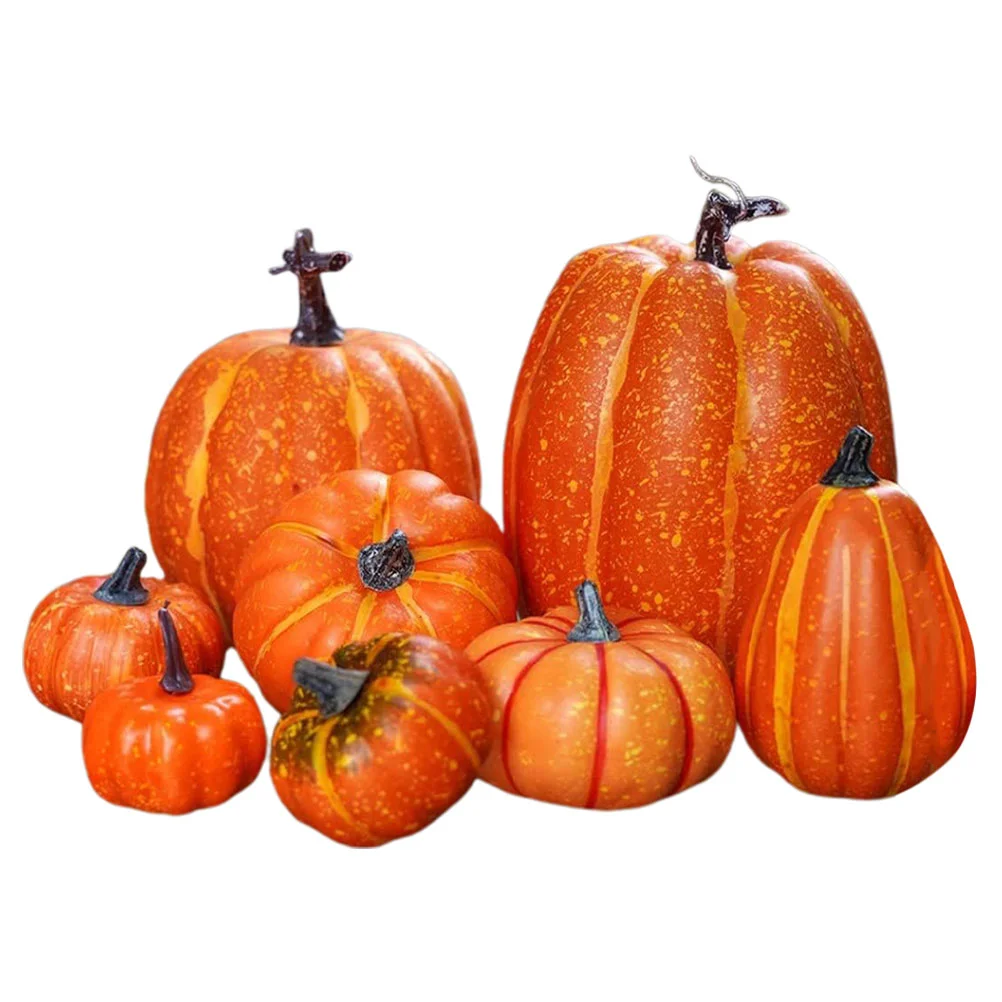 

Ornaments Pumpkin Model Decor Thanksgiving Party Layout Prop Foams Pumpkins Props Simulated Artificial Autumn