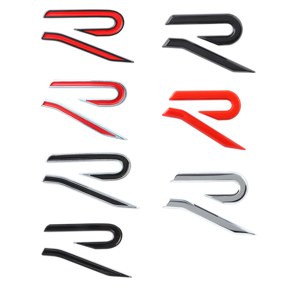 3D ABS новый значок R эмблема автомобиля наклейки на багажник украшения аксессуары